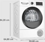 Bosch WQG245D0ES - Secadora con bomba de calor, 9 kg, Blanco - Imagen 11
