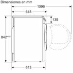 Bosch WQG245D0ES - Secadora con bomba de calor, 9 kg, Blanco - Imagen 14