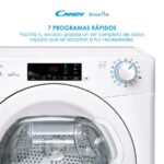 Candy Smart Pro CSOE H9A2TE-S - Secadora con bomba de calor, 9 kg, Blanco - Imagen 7