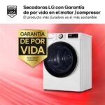 LG RC80V9AV2W - Secadora con bomba de calor, 8 kg, Blanco - Imagen 2