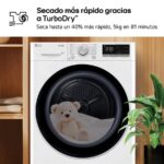 LG RH80V9AV4N - Secadora con bomba de calor, 8 kg, Blanco - Imagen 8