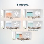 Split 1x1 - CECOTEC 8184 SPLIT AIRCLIMA 24000 SMARTFRESH, 24000 fg/h, Función Inverter, Blanco - Imagen 8