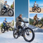 AVDL A35 - Bicicleta eléctrica todoterreno, 250 W, 70 km, Gris - Imagen 11