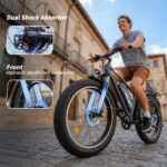 AVDL A35 - Bicicleta eléctrica todoterreno, 250 W, 70 km, Gris - Imagen 9