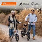Evercross Tech EK5 - Bicicleta eléctrica de ciudad, 250 W, 70 km, Negro - Imagen 9