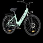 Hillmiles Milecity Verde - Bicicleta eléctrica de ciudad, 100 km