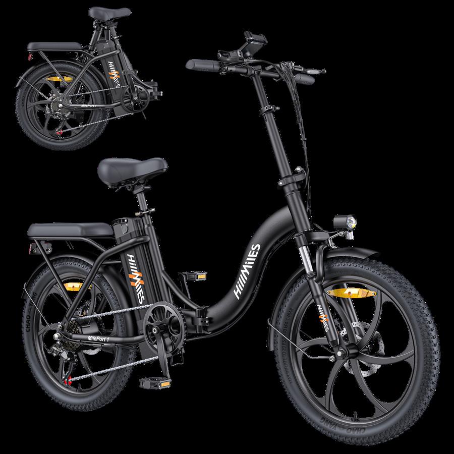 bicicleta-de-ciudad-hillmiles-mileport-bicicleta-el-ctrica-n-154456756-1 Hillmiles Mileport Negro - Bicicleta eléctrica de ciudad, 100 km - Imagen 1