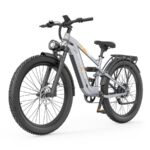 Zazawork CF500 - Bicicleta eléctrica de ciudad, 1000 W, 60 km, Plata