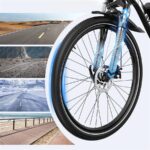 Evercross Tech EK15 - Bicicleta eléctrica de montaña, 250 W, 90 km, Blanco y negro - Imagen 5