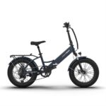 Emotorad Veloa - Bicicleta eléctrica plegable, 60 km, Azul oscuro