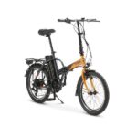 Nilox eBike J1 PRO - Bicicleta eléctrica plegable, 250 W, 40 km, Negro/Naranja - Imagen 2