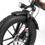 Youin Texas - Bicicleta eléctrica plegable, 250 W, 45 km, Negro - Imagen 6