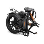 Youin Texas BK1202 - Bicicleta eléctrica plegable, 45 km, Naranja - Imagen 3