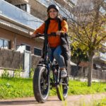 Youin Texas BK1202 - Bicicleta eléctrica plegable, 45 km, Naranja - Imagen 6