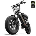 Urlife T16 (urbana) - Bicicleta eléctrica urbana, 250 W, 120 km, Negro con detalles naranjas