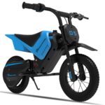 Evercross Tech EV06M - Bicicleta eléctrica infantil, 100 W, 10 km, Azul