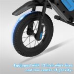 Evercross Tech EV06M - Bicicleta eléctrica infantil, 100 W, 10 km, Azul - Imagen 6