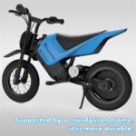 Evercross Tech EV06M - Bicicleta eléctrica infantil, 100 W, 10 km, Azul - Imagen 8