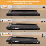 Citysports 1 a 12 km/h Inclinación APP Escritorio desmontable - Cinta de correr, Negro - Imagen 5