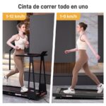 Citysports 1 a 12 km/h Inclinación APP Escritorio desmontable - Cinta de correr, Negro - Imagen 7
