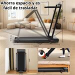 Citysports 1-8 km/h Inclinación ajustable Plegable - Cinta de correr, Negro - Imagen 6
