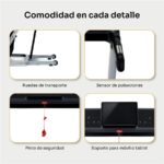 Mellerware Wizzy! Track - Cinta de correr, plegable, Negro - Imagen 9