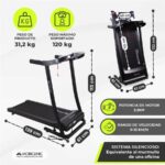Mobiclinic Etna - Cinta de correr, Negro - Imagen 2