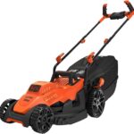 Black & Decker BEMW461BH-QS - Cortacésped eléctrico, 1400 W, 34 cm de corte, Naranja