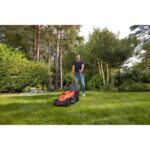 Black & Decker BEMW461BH-QS - Cortacésped eléctrico, 1400 W, 34 cm de corte, Naranja - Imagen 2
