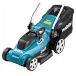 Makita ELM3320 - Cortacésped eléctrico, 1200 W, 33 cm de corte, Turquesa - Imagen 2