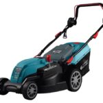 Könner & Söhnen KS 38LM - Cortacésped eléctrico, 1400 W, 38 cm de corte, Turquesa/negro