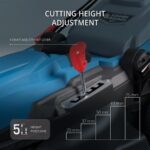 Könner & Söhnen KS 38LM - Cortacésped eléctrico, 1400 W, 38 cm de corte, Turquesa/negro - Imagen 5