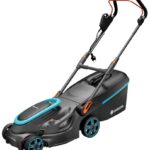 Gardena PowerMax 37/1800 G2 - Cortacésped eléctrico, 1800 W, 37 cm de corte, Turquesa