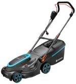 Gardena PowerMax 37/1800 G2 - Cortacésped eléctrico, 1800 W, 37 cm de corte, Turquesa