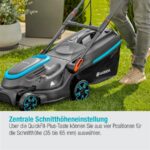 Gardena PowerMax 37/1800 G2 - Cortacésped eléctrico, 1800 W, 37 cm de corte, Turquesa - Imagen 7