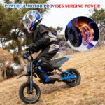 Evercross Tech EV12M - Moto eléctrica infantil, 300 W, Azul - Imagen 9