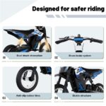 RCB R9X - Moto eléctrica infantil, Azul - Imagen 4