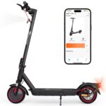 Evercross Tech EV85F - Patinete eléctrico, 350 W, 25 km/h, 30 km, Negro rojo