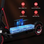 Evercross Tech EV85F - Patinete eléctrico, 350 W, 25 km/h, 30 km, Negro rojo - Imagen 9