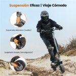 Iscooter iX7 pro DGT - Patinete eléctrico, 1000 W, 60 km/h, 60 km, Negro - Imagen 11