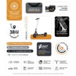 Olsson Fresh Advanced - Patinete eléctrico, 500 W, 25 km/h, 38 km, Blanco - Imagen 2