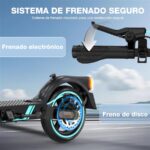 RCB R17 - Patinete eléctrico, 500 W, 25 km/h, 30 km, Negro - Imagen 8