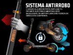Zwheel ZWolf Duo - Patinete eléctrico, 2000 W, 25 km/h, 70 km, Gris/bronze - Imagen 7