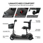 Sweetrich Scooter de movilidad-S2 Negro - Scooter eléctrico para adultos - Imagen 9