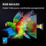 Hisense 65UR9S - TV RGB Mini LED 65", 4K, Negro - Imagen 7